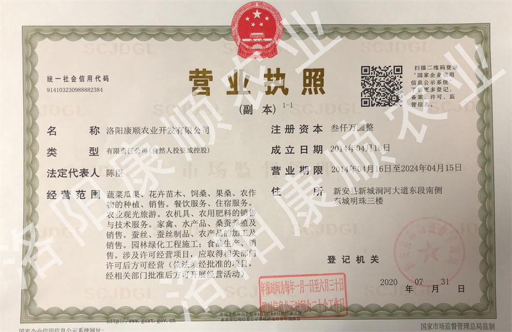 公司營(yíng)業(yè)執(zhí)照